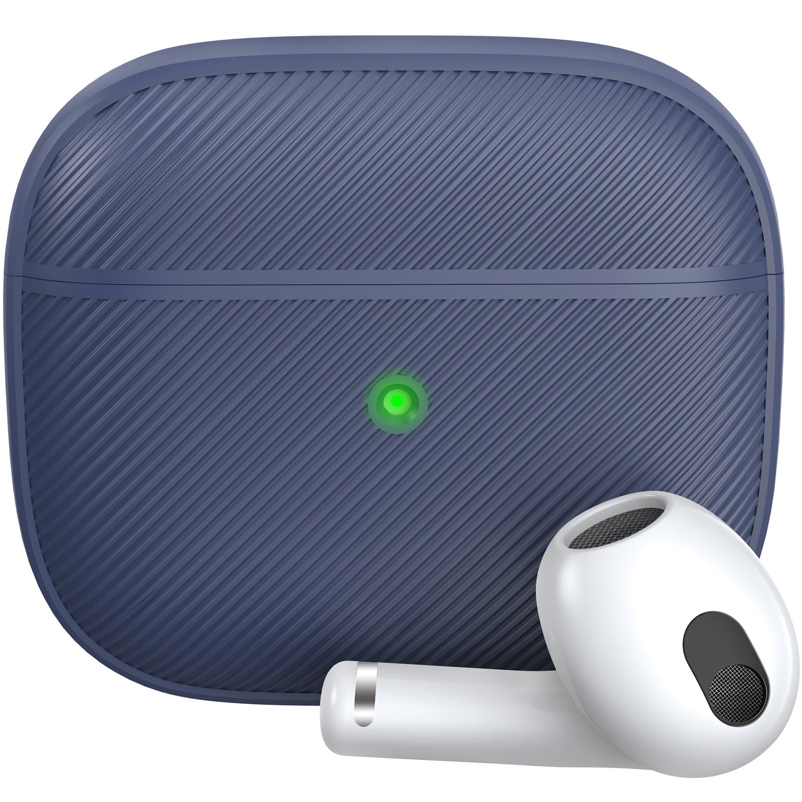 AHASTYLE PT177 For Apple AirPods 3 Stripe Design Bluetooth Earphone Drop-proof Cover Splittable Soft Silicone Protective Case AHASTYLE PT177 For Apple AirPods 3 Stripe Design Bluetooth Earphone Drop-proof Cover Splittable Soft Silicone Protective Case